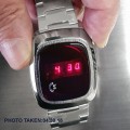 COMMODORE AUTHENTIC VINTAGE 1970s RED DISPLAY LED WATCH MINT CONDITION NOS