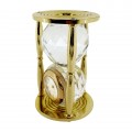 CRYSTAL HOUR GLASS MINIATURE DESK CLOCK DECORATIVE COLLECTIBLE GIFT