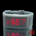 MATRIX CUFF - VERY RARE VINTAGE SCROLLING LED WATCH IN TRANSLUCENT GEL CASE
