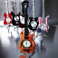 ELECTRIC GUITAR  Mini clock, LES PAUL Style - Woodgrain
