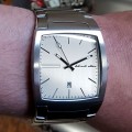 BLACK DICE WATCH FLOW WITH JUMBO DIAL & EXTRA WIDE BRACELET UK DESIGNER WATCHES