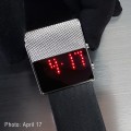 BLACK DICE GAMER LED WATCH RED DOT MATRIX DISPLAY