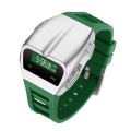 GLADIATOR DRIVERS STYLE 1970s RETRO OLED WATCH - White / Green