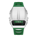 GLADIATOR DRIVERS STYLE 1970s RETRO OLED WATCH - White / Green