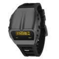 GLADIATOR DRIVERS STYLE 1970s RETRO OLED WATCH - Titanium/Yellow