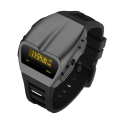 GLADIATOR DRIVERS STYLE 1970s RETRO OLED WATCH - Titanium/Yellow