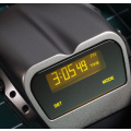 GLADIATOR DRIVERS STYLE 1970s RETRO OLED WATCH - Titanium/Yellow