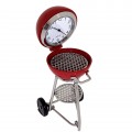 BARBECUE GRILL MINIATURE COLLECTIBLE DESK CLOCK