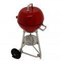 BARBECUE GRILL MINIATURE COLLECTIBLE DESK CLOCK