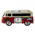 VAN MINIATURE HIPPY VW STYLE VINTAGE BUS COLLECTIBLE MINI CLOCK