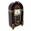 JUKEBOX MINIATURE MUSIC VINTAGE STYLE COLLECTIBLE MINI CLOCK GIFT IDEA