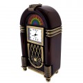 JUKEBOX MINIATURE MUSIC VINTAGE STYLE COLLECTIBLE MINI CLOCK GIFT IDEA