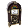 JUKEBOX MINIATURE MUSIC VINTAGE STYLE COLLECTIBLE MINI CLOCK GIFT IDEA