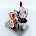 Miniature Clocks Kitchen Chef Utensil Set Mini Clock