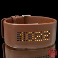 Leather Cuff LED Watch 
