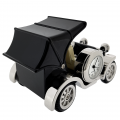MODEL T CAR MINIATURE VINTAGE FORD COLLECTIBLE MINI DESK CLOCK 