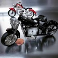 VINTAGE CLASSIC MOTORCYCLE MINI DESK CLOCK COLLECTIBLE GIFT
