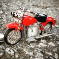 Mini Clock, Red Tank HARLEY style MOTORCYCLE