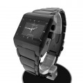 LWS SHADOW WATCH STAINLESS STEEL DUAL TIMEZONE HYBRID ANALOG LED UNISEX JAPANESE WATCHES 