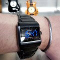 LWS SHADOW WATCH STAINLESS STEEL DUAL TIMEZONE HYBRID ANALOG LED UNISEX JAPANESE WATCHES 