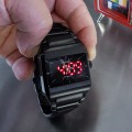 LWS SHADOW WATCH STAINLESS STEEL DUAL TIMEZONE HYBRID ANALOG LED UNISEX JAPANESE WATCHES 