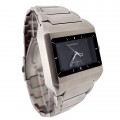 SHADOW WATCH STAINLESS STEEL DUAL TIMEZONE HYBRID ANALOG LED UNISEX JAPANESE WATCHES