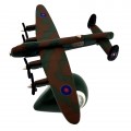 LANCSTER MINIATURE BRITISH BOMBER PLANE COLLECTIBLE AIRPLANE MINI CLOCK
