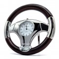 STEERING WHEEL MINIATURE SPORTS CAR COLLECTIBLE MINI CLOCK