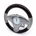 STEERING WHEEL MINIATURE SPORTS CAR COLLECTIBLE MINI CLOCK