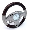 STEERING WHEEL MINIATURE SPORTS CAR COLLECTIBLE MINI CLOCK