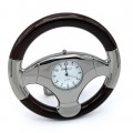 STEERING WHEEL MINIATURE SPORTS CAR COLLECTIBLE MINI CLOCK