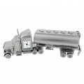 TRACTOR TRUCK MINIATURE HWY TANKER SLEEPER VEHICLE COLLECTIBLE DESKTOP MINI CLOCK 