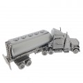 TRACTOR TRUCK MINIATURE HWY TANKER SLEEPER VEHICLE COLLECTIBLE DESKTOP MINI CLOCK 
