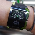 01 THE ONE EDGE WATCH JUMP HOUR ROTATING DISC HANDLESS DESIGNER WATCHES