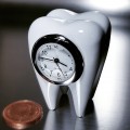 TOOTH MINIATURE MOLAR DENTAL DENTIST ORTHODONTIST COLLECTIBLE MINI CLOCK GIFT